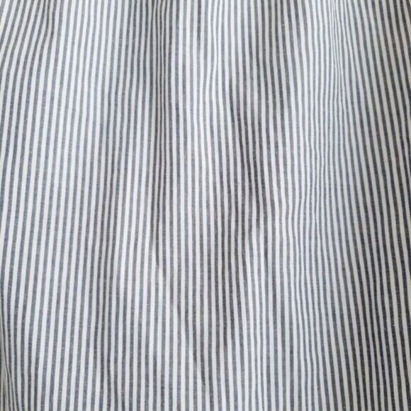 AMERICAN EAGLE Off Shoulder Smocked Blouse Pin Striped Top Sz M - Picture 12 of 14